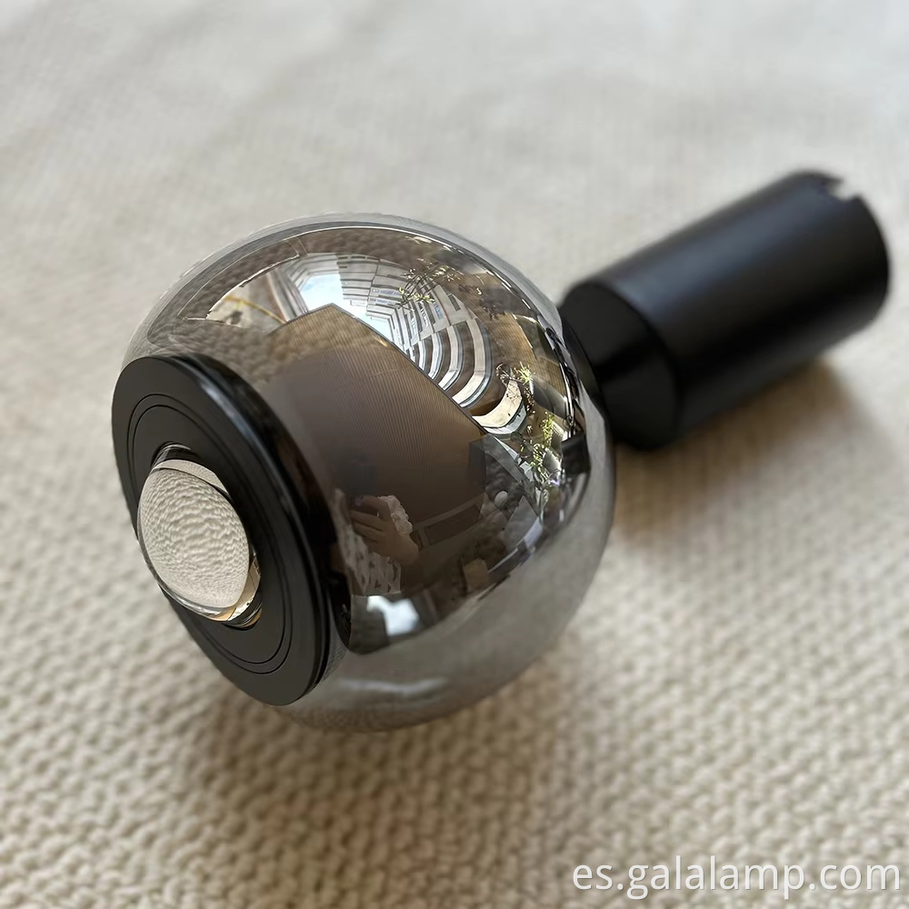 Lámpara-Colgante-de-cristal-ahumado-elegante Elegant-Smoked-Glass-Hanging-Lamp